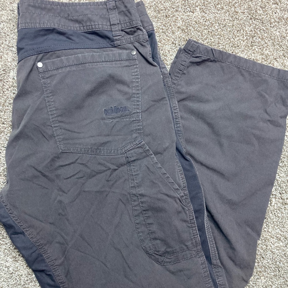Kuhl Men's Radikl Cargo Pants Size 36x30 Charcoal Grey Two Toned Hiking Outdoor
